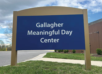 Gallagher Meaningful Day Center sign