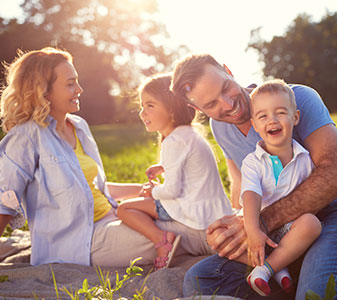 Happy family. Links to Gifts from Retirement Plans